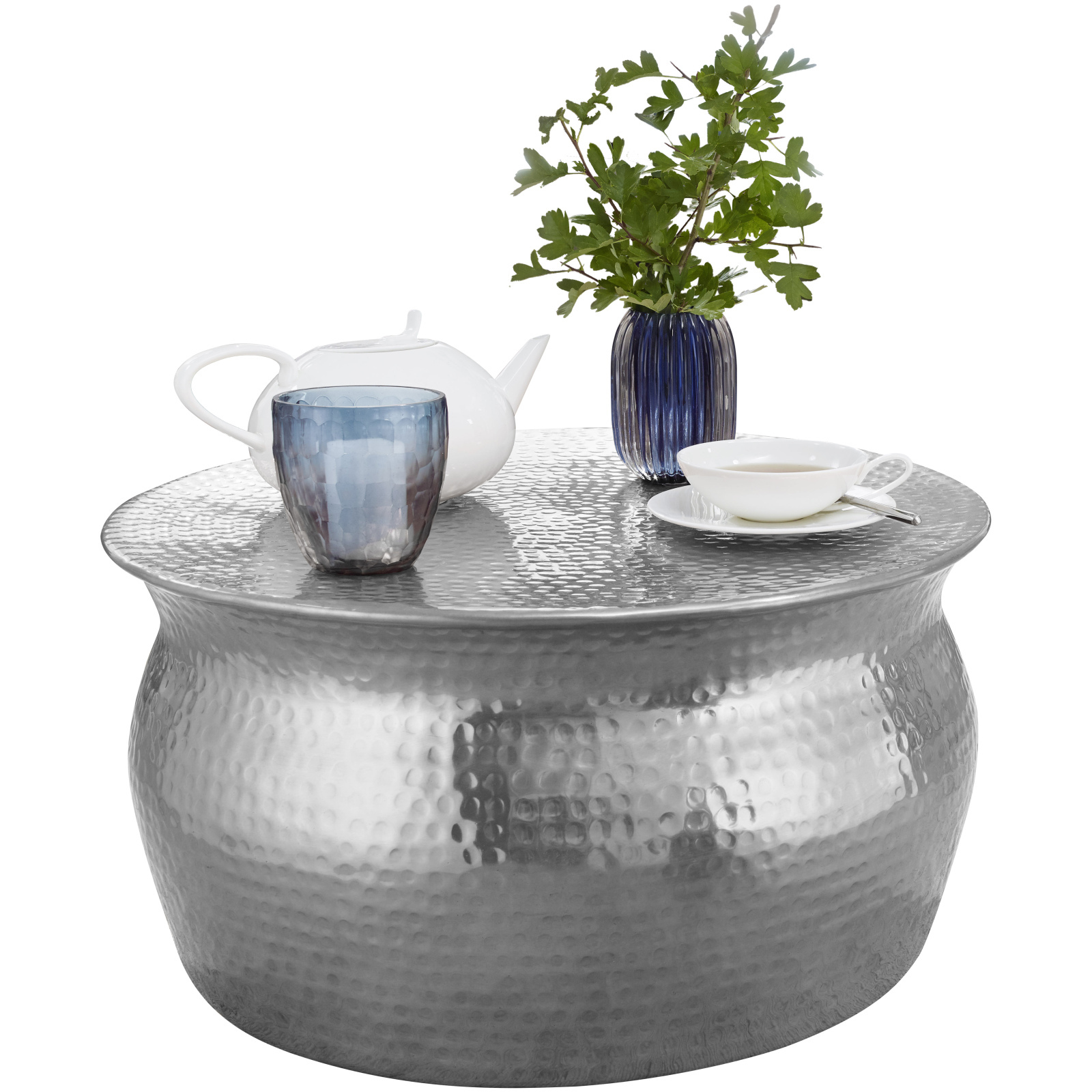 Couchtisch- silber - Aluminium