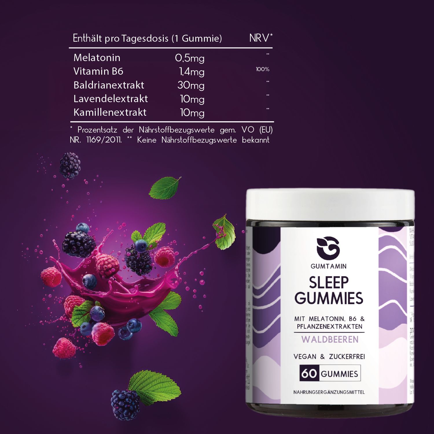 Melatonin Sleep Gummies | Gumtamin