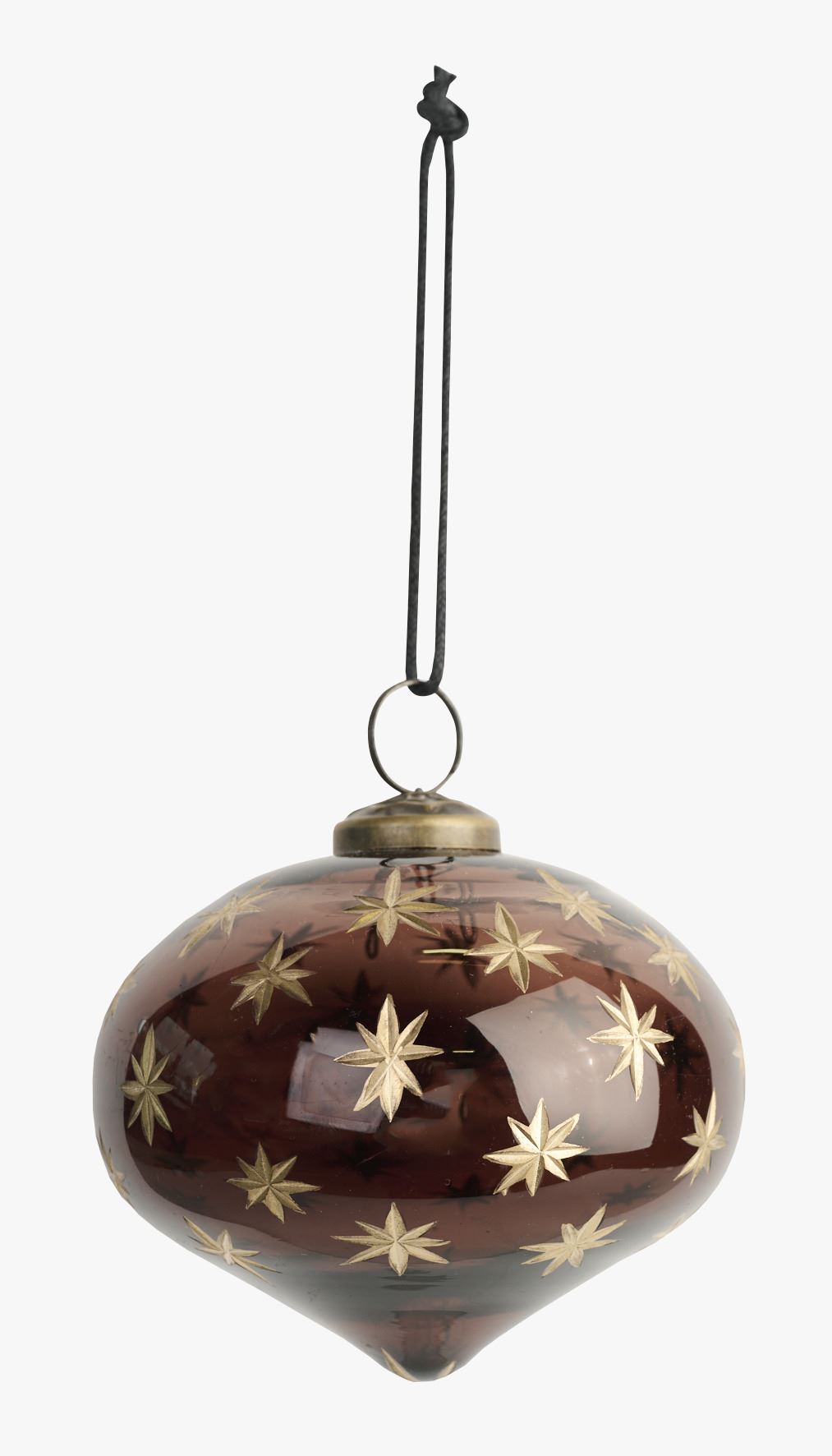 Julekule multi brun - ø 10 cm