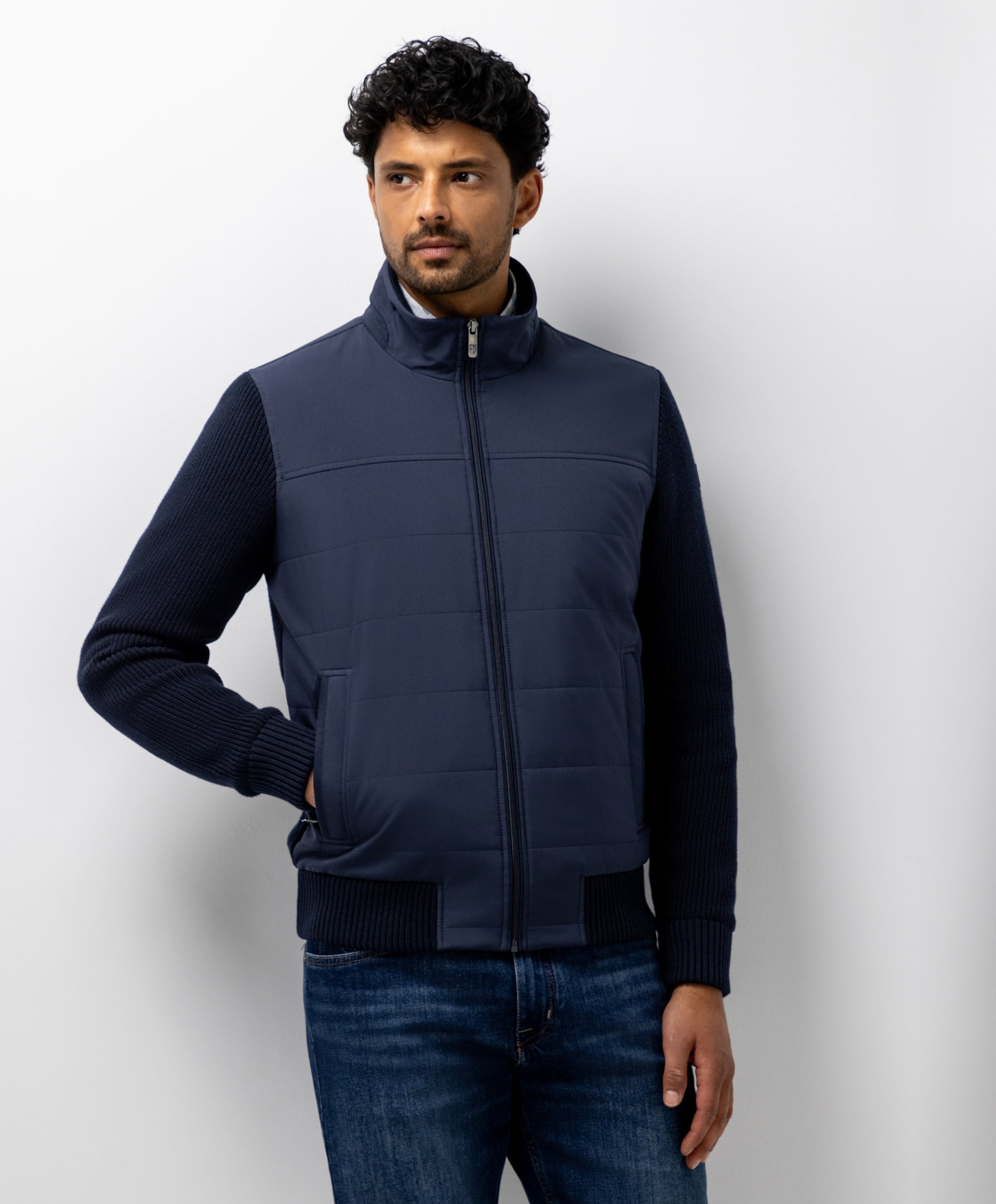 State of Art Heren vest blauw