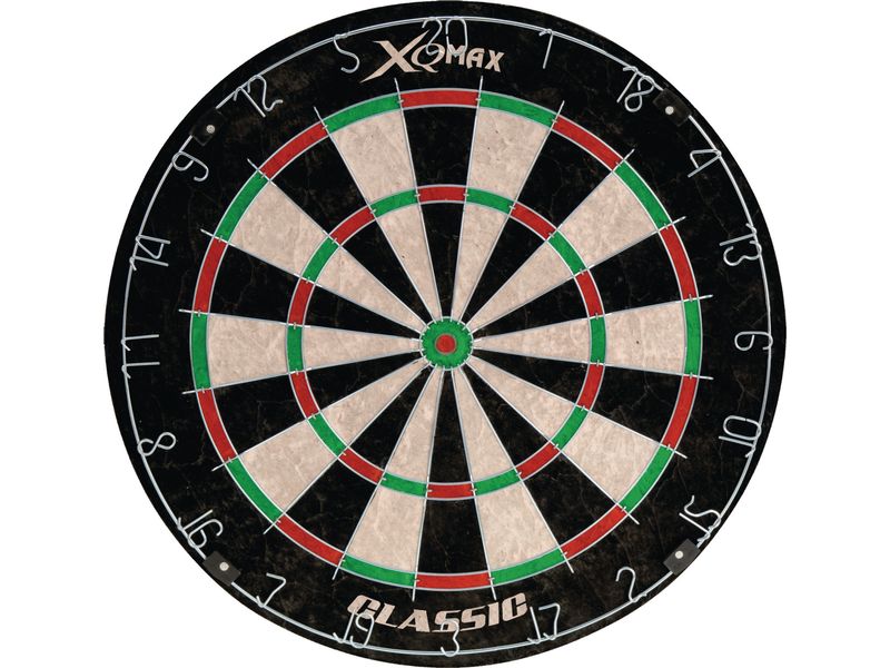FTM Dartboard-Bristle-Set 7-teilig Klassische Dartscheibe mit Zubehör