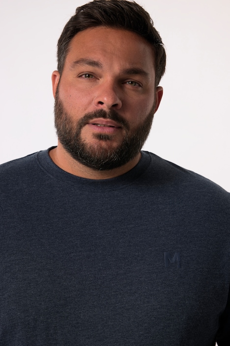 Men+ Langarmshirt, Bauchfit, Spezialschnitt, Basic, Rundhals, bis 8 XL