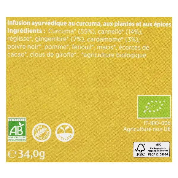 Yogi Tea Chaï Curcuma 17 sachets