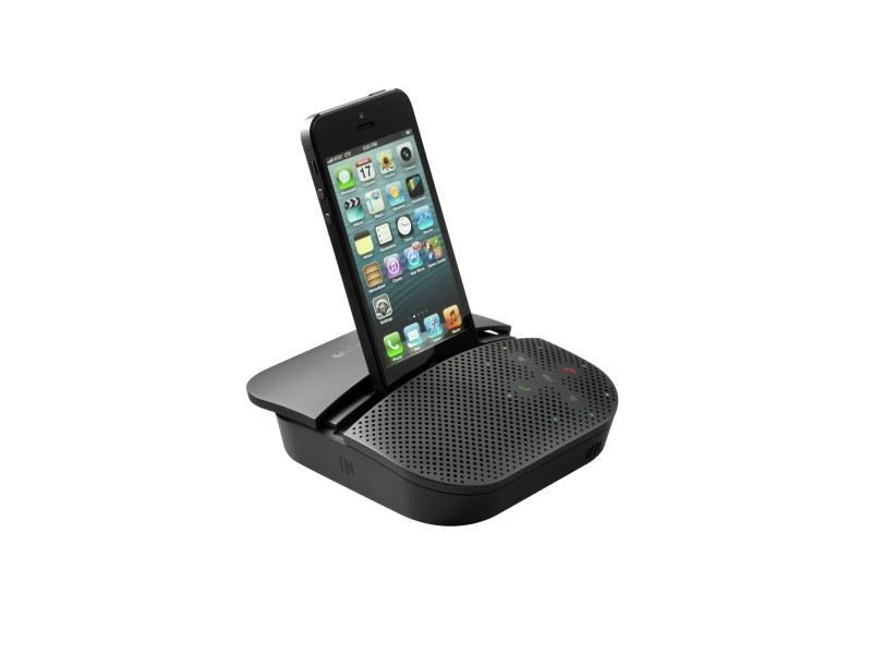 Logitech Speakerphone P710e Freisprecheinrichtung für Mobilgeräte – Verbindung mit einem beliebigen Mobilgerät via Bluetooth oder USB