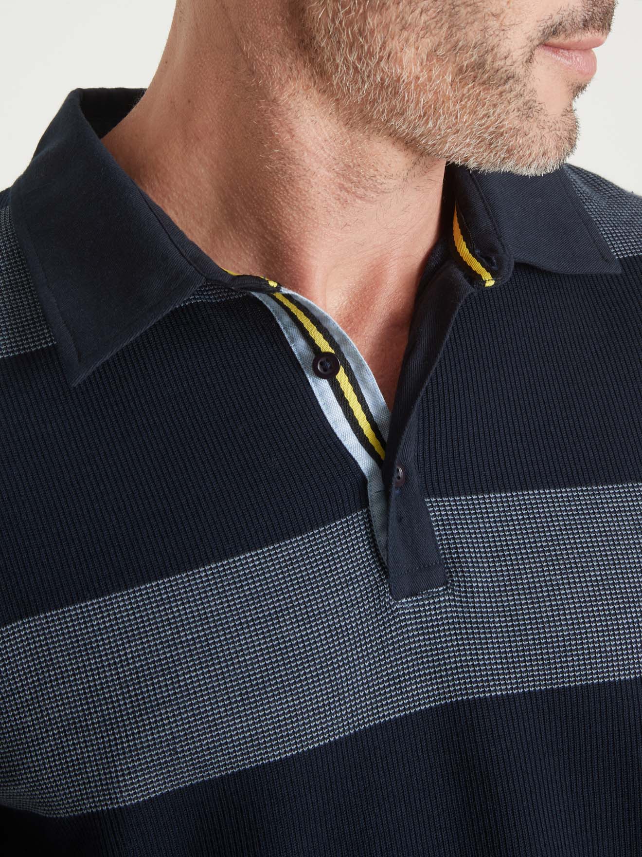 Polo manches longues pur coton