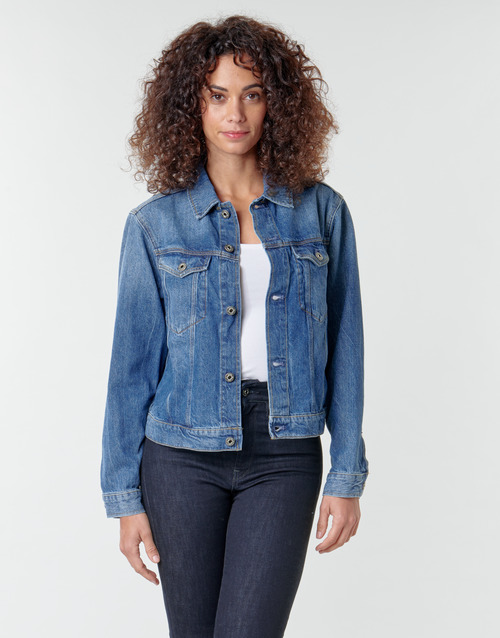G-Star Raw - 3301 Straight Dnm Jkt Wmn - Faded shore