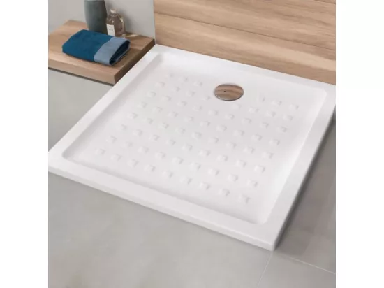 Receveur 90 x 90 Villeroy & Boch O.Novo céramique carré blanc