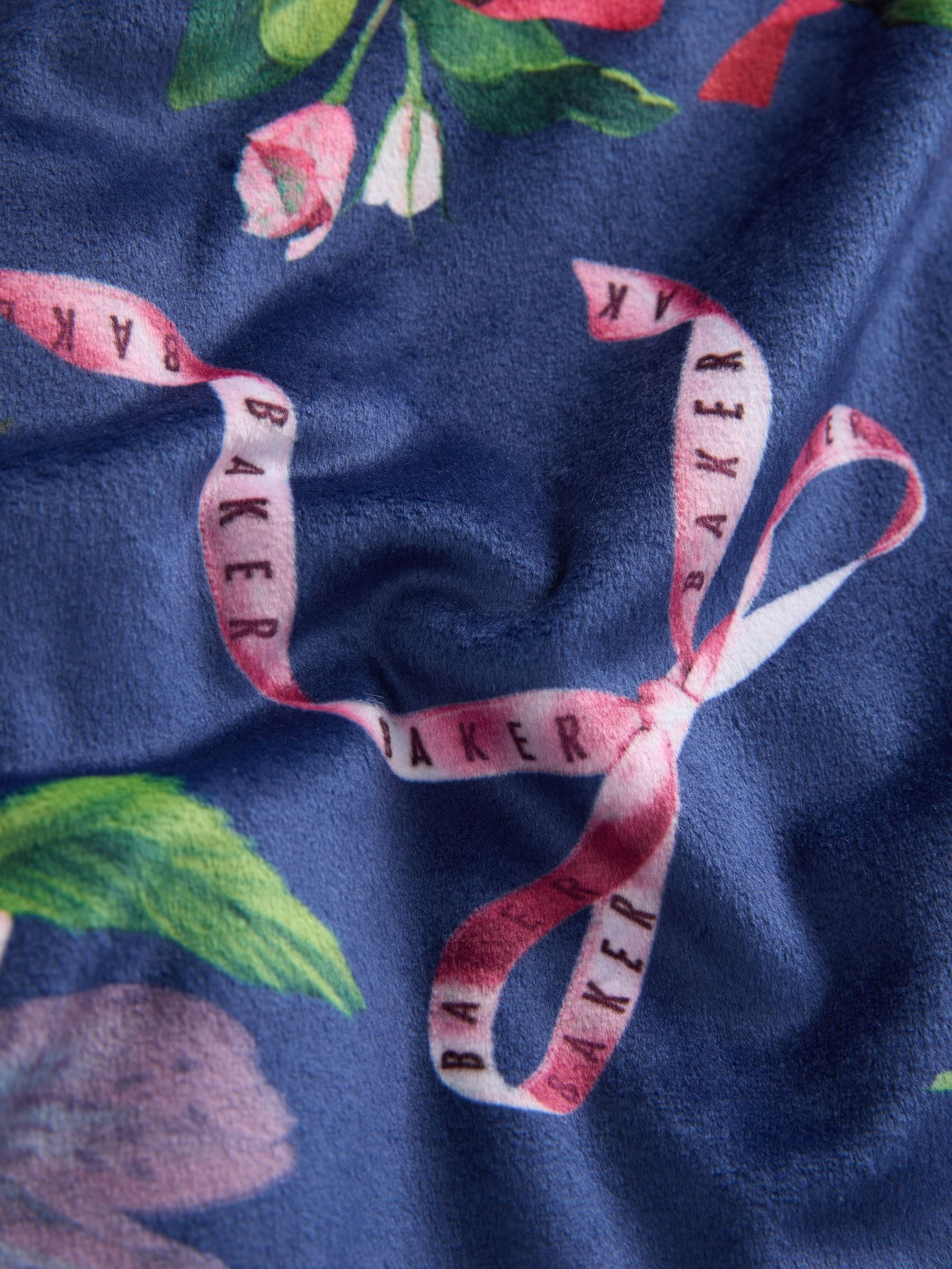 Marineblauw - Baker by Ted Baker All Over Floral Print Robe