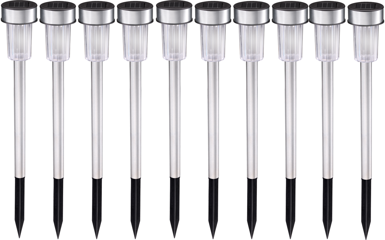 Grundig  Solarleuchten Edelstahl 4er-Set