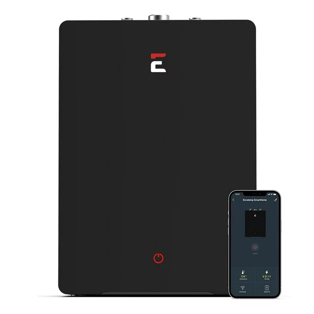 Aquecedor de água elétrico compacto Eccotemp SmartHome de 4 galões com comandos de voz.