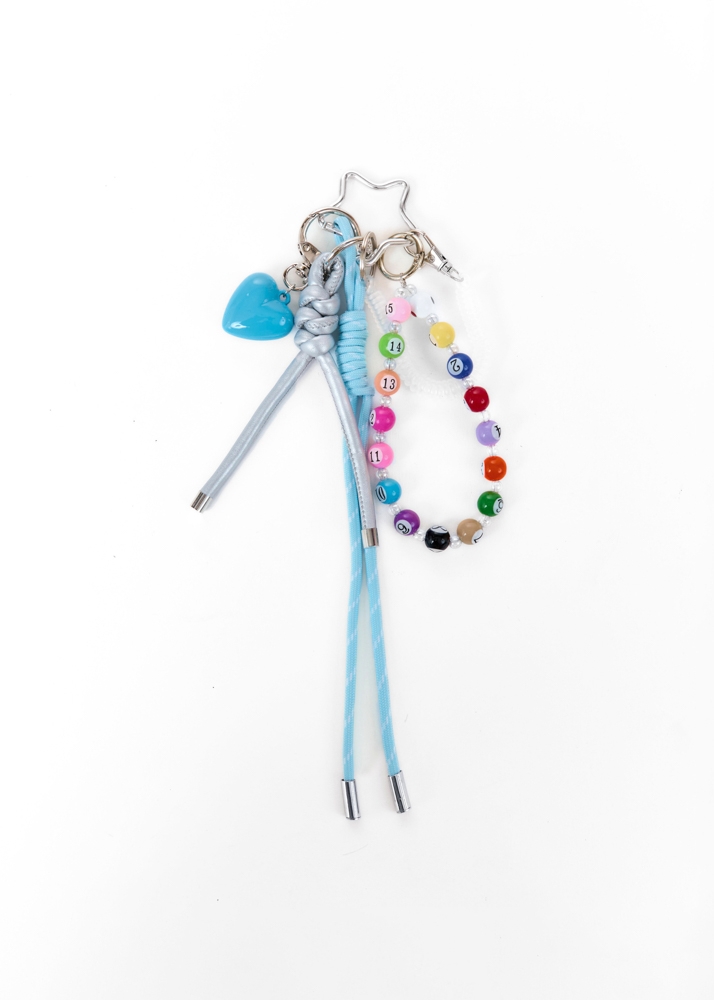 Manouk bag charm blauw