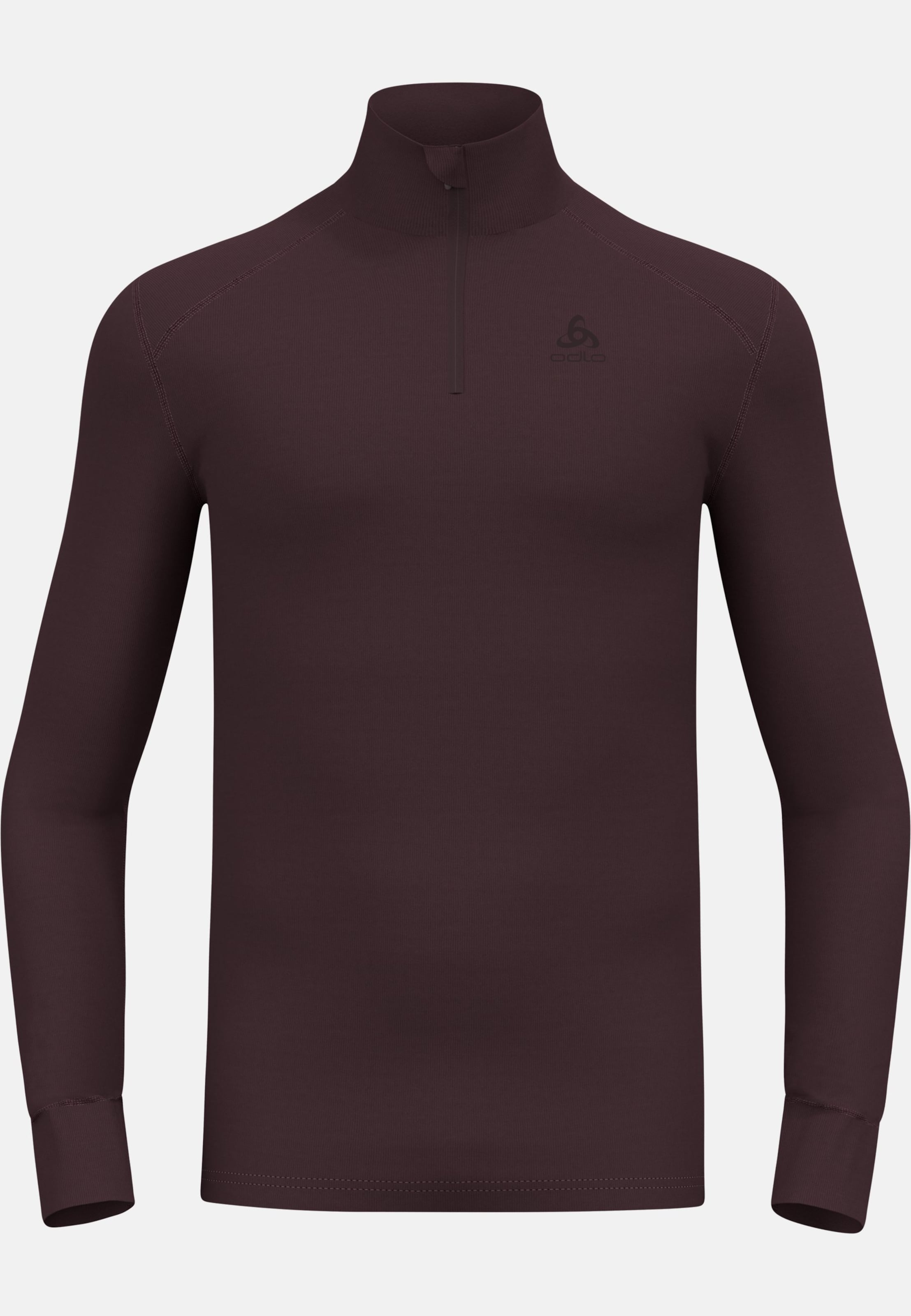 Active Warm Base Layer Half Zip in fudge