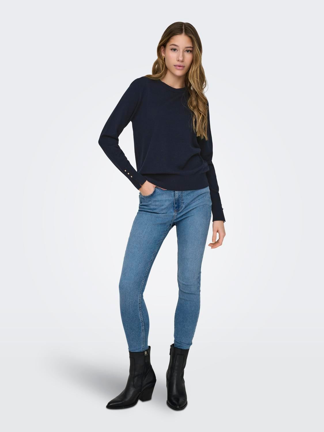 JDYMALOU Strickpullover Sky Captain
