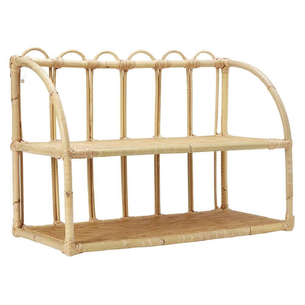 Etagère en rotin 2 niveaux