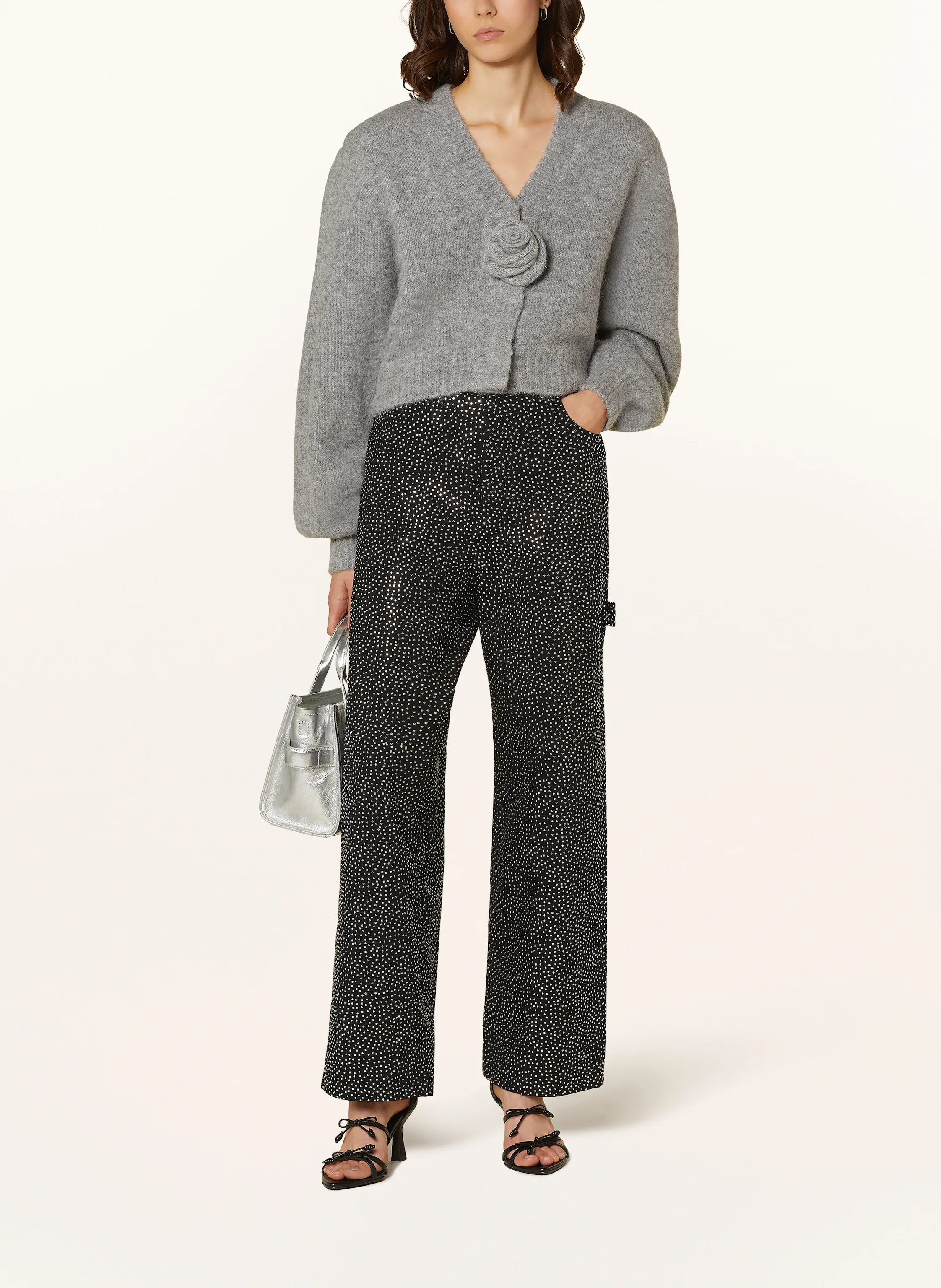 ROTATE Strickjacke mit Alpaka