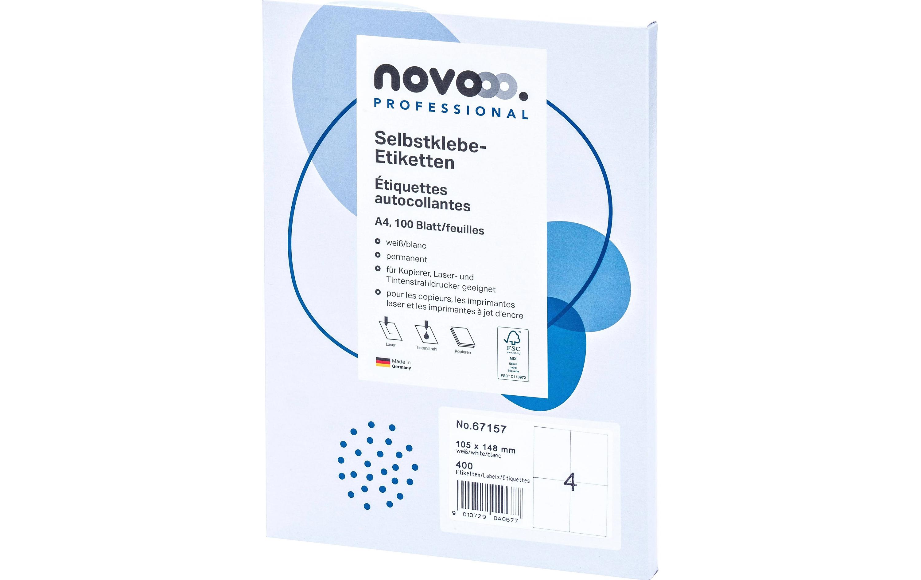 Selbstklebende Etiketten 105 x 148 mm, 100 BlattHochwertige Universal-Etiketten für vielfältige Anwendungen