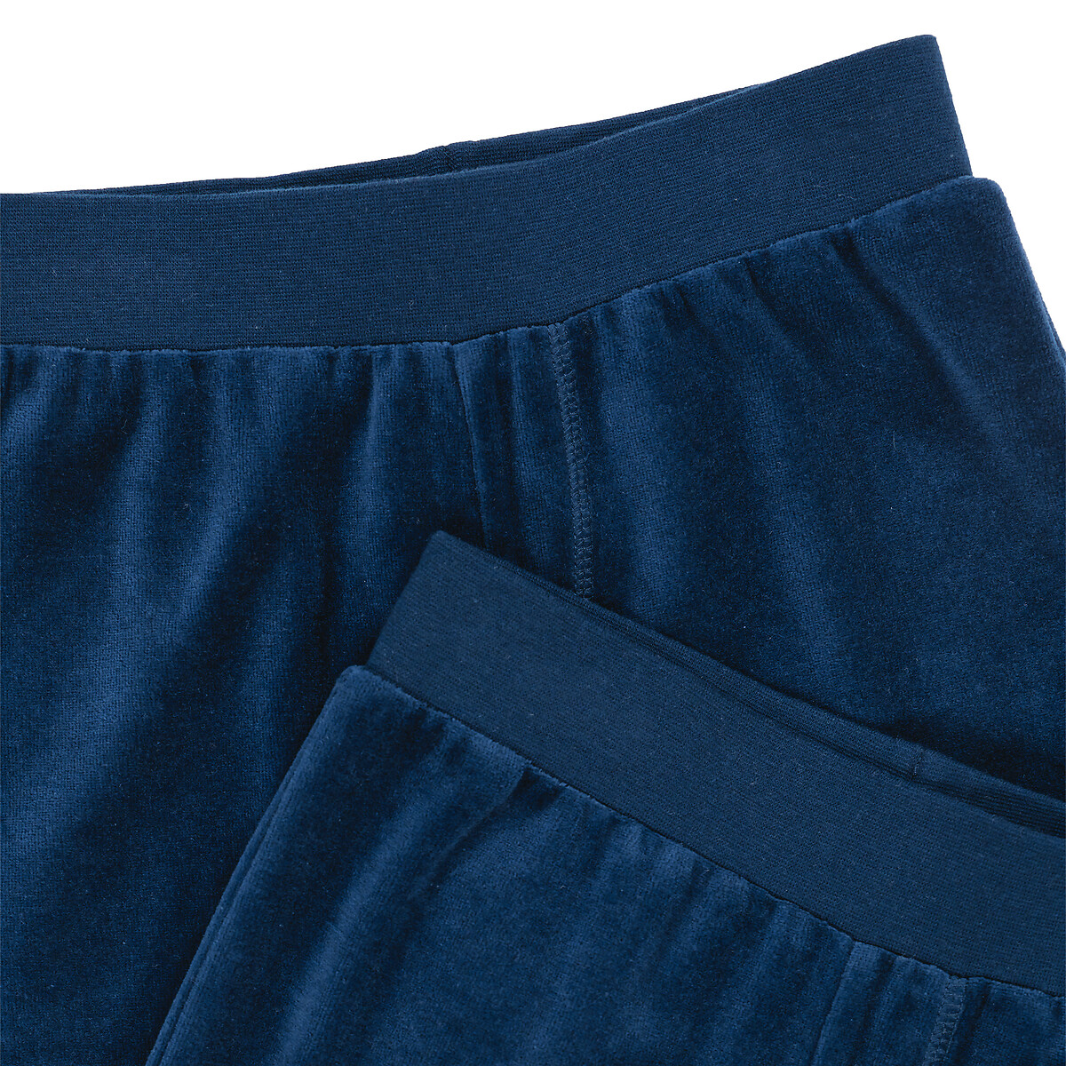 COLEÇÃO LA REDOUTE<br>Conjunto de 2 calças de pijama de veludo