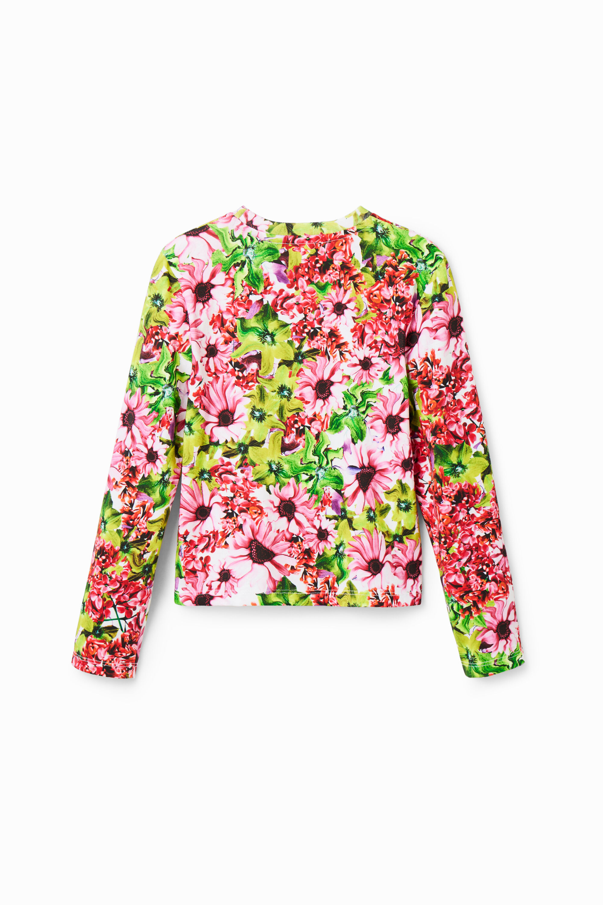 T-shirt fleurie multicolore