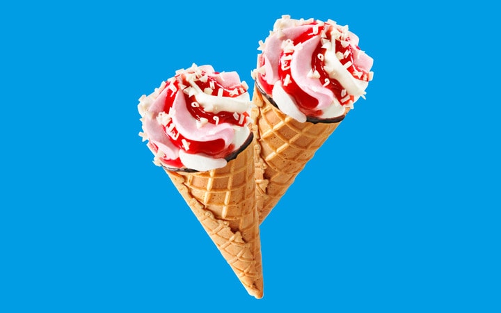 Waffelhörnchen Vanille-Erdbeer (11110) | online bestellen!