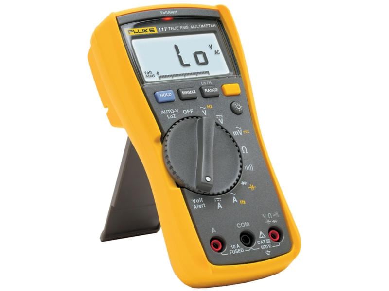 Fluke Multimeter 117 Digital, True RMS, 600 V / 10 A Elektriker-Multimeter mit berührungslosem Spannungstester