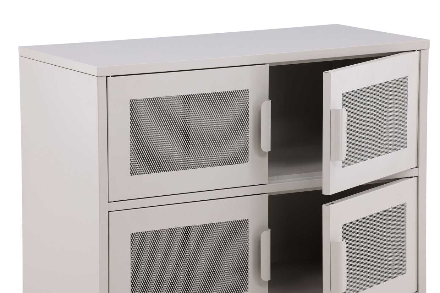 FjÃ´rd - Dressoir Beige 90cm - Metaal - Nett