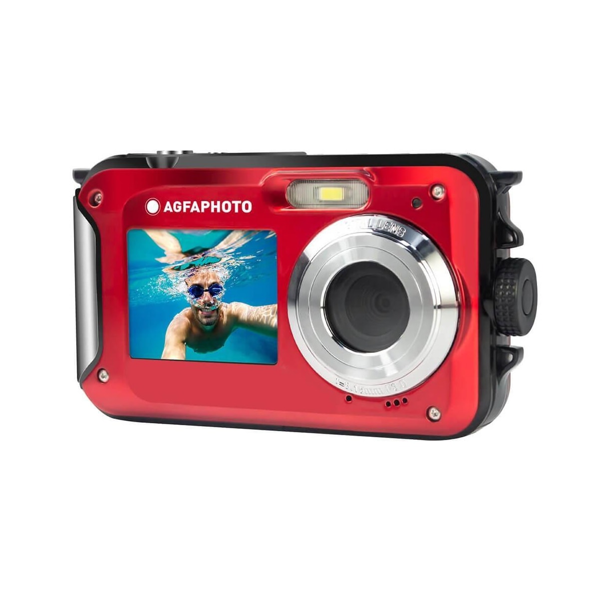 Agfa Digitalt kamera WP8000 CMOS WP 24MP Rød Full HD