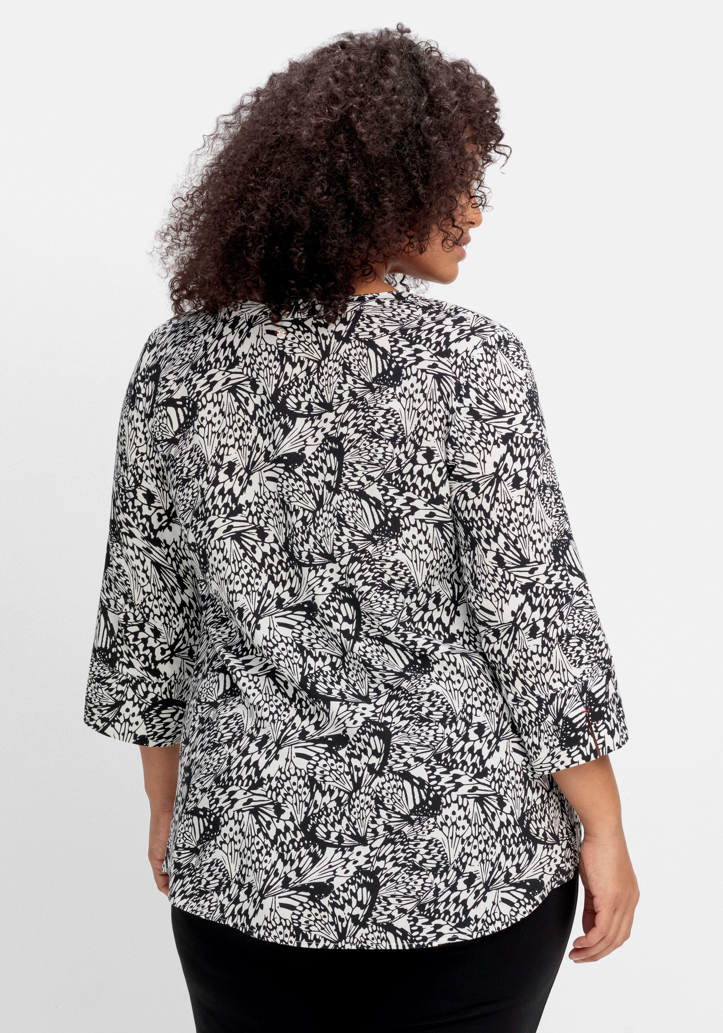 Tunika mit 3/4-Arm und Alloverprint