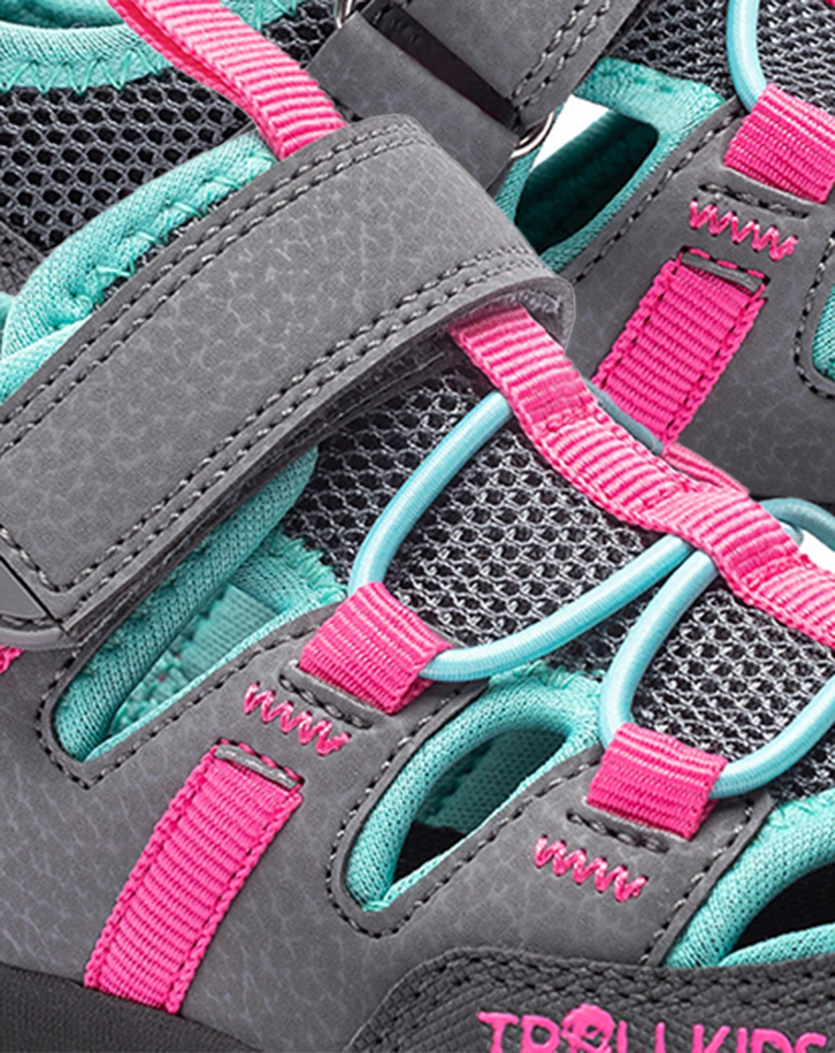 Trekking-Sandalen KROKSAND in anthracite/pink