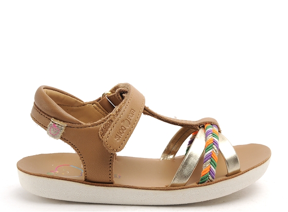 Shoo pom nu pieds enfant goa salome marron