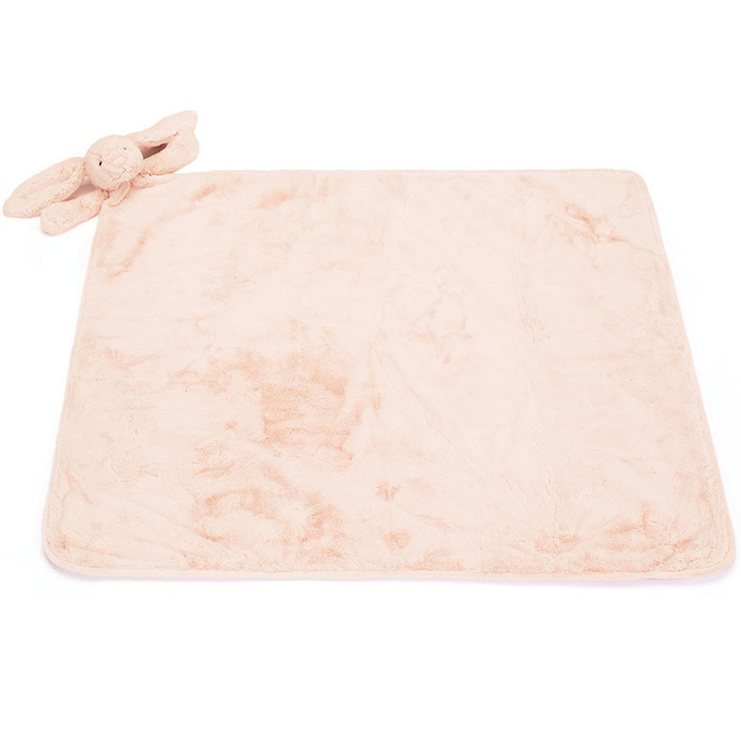 jellycat knuffeldekentje bashful konijn - blush - 70x56 cm