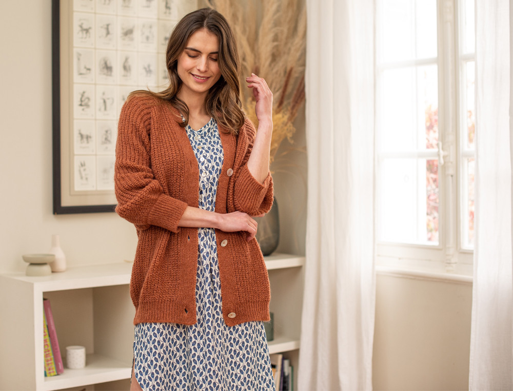 Gilet femme-Poésie marine