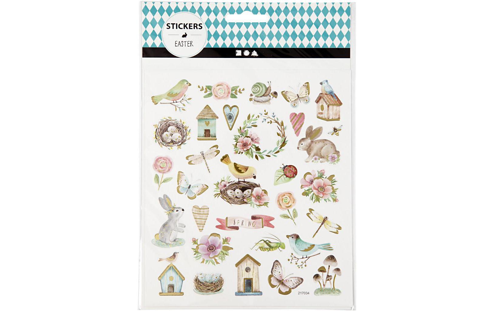 Sticker Ostern/Frühling, 34 StickerSticker Ostern und Frühling