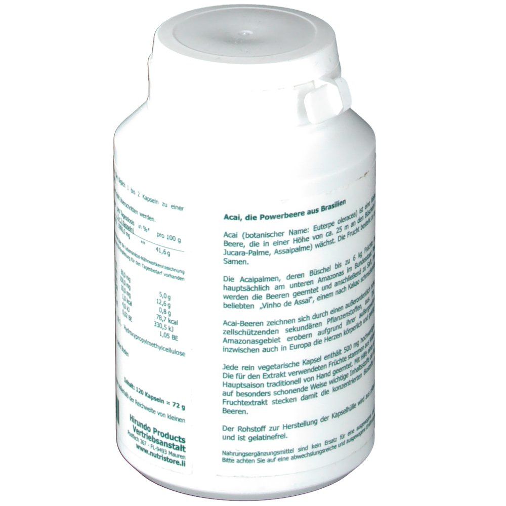 Acai Frucht Extract 500mg vegetarische Kapseln