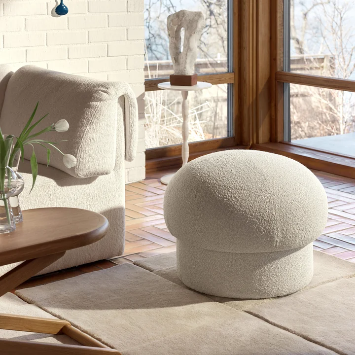 Design House Stockholm - Uno Pouf, Ø 50 cm, grün