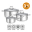 Grytesett 1,5 l + 3 l + 5 l