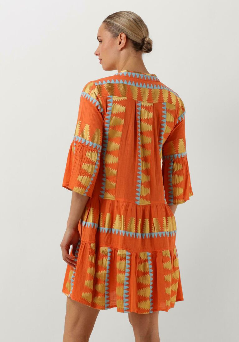 NEMA oranje nema mini jurk zadie