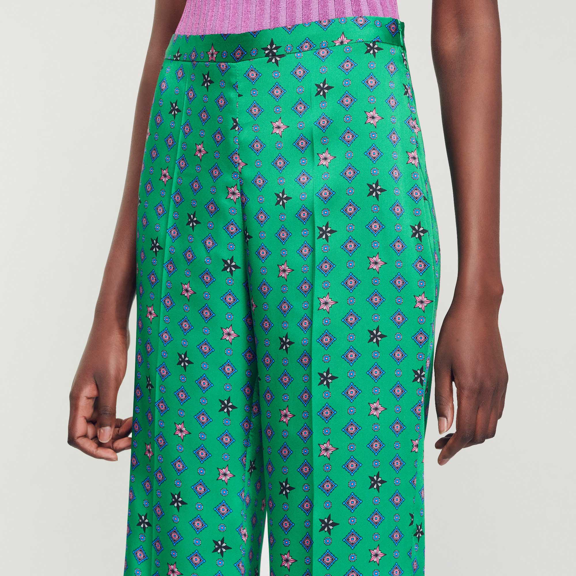 Pantalon fluide imprime