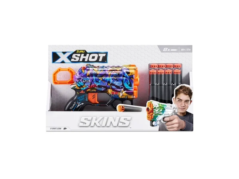 X-Shot Skins Menace Dart Blaster (8 Darts)