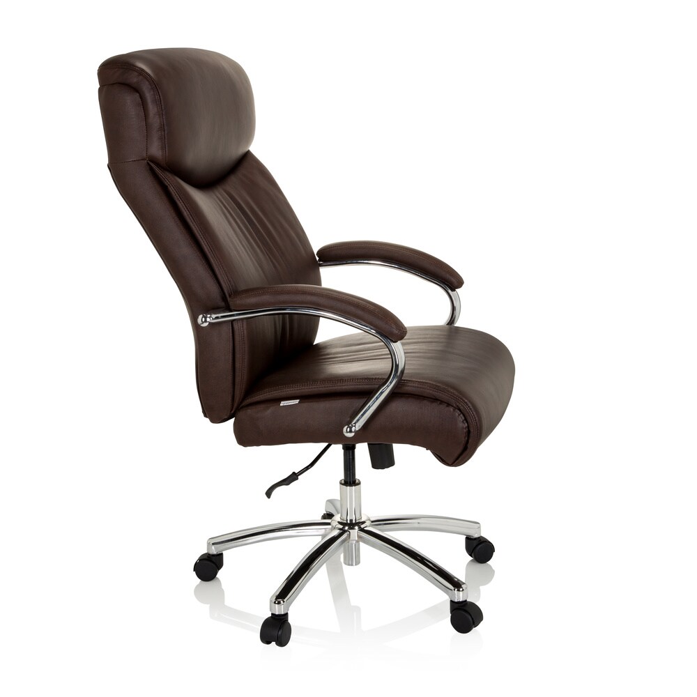 XXL Drehstuhl XXL CONSTRUCTOR V Leder mit Armlehnen hjh OFFICE