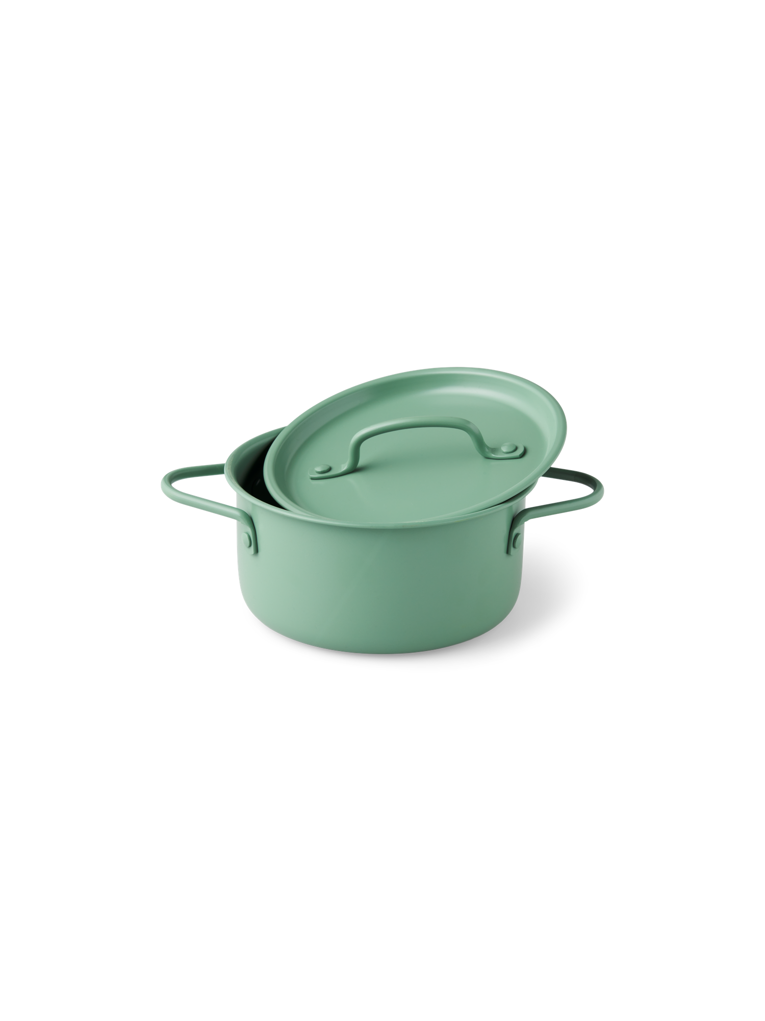 Gryde til legekøkken | Rustfrit stål. 6,3 x 13,5 cm. | Sage Green