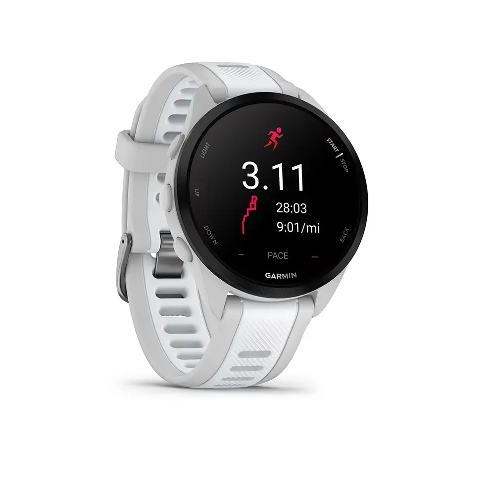 Garmin Forerunner 165 GPS Sporthorloge Lichtgrijs/Wit