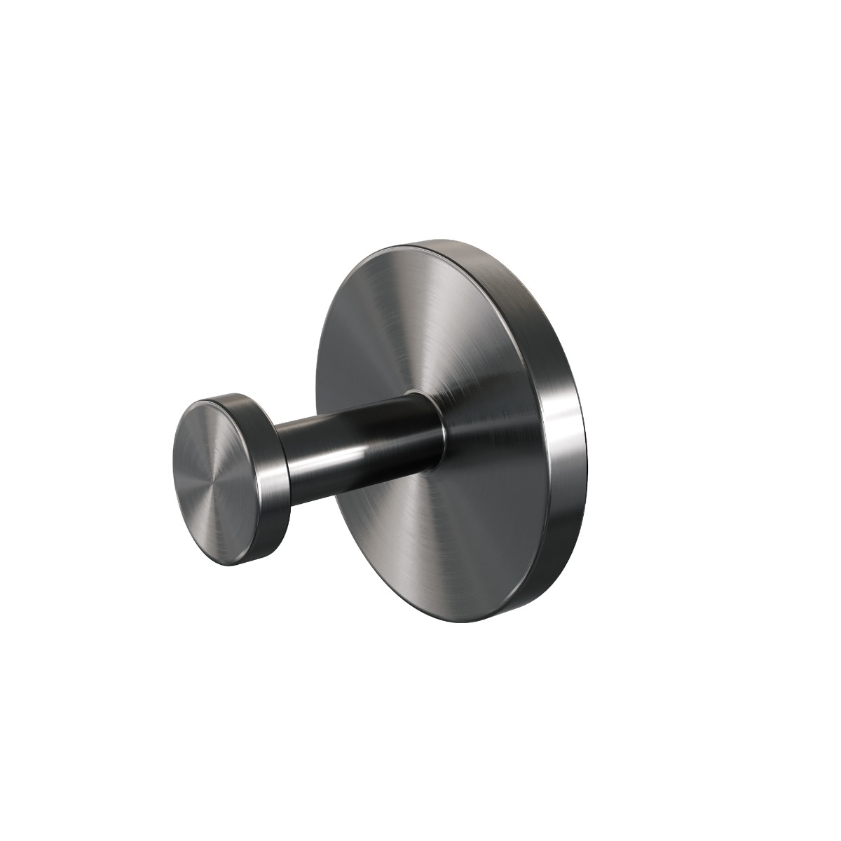 Brauer Gunmetal Edition set met handdoekhaak, toiletrolhouder en toiletborstelset gunmetal geborsteld PVD