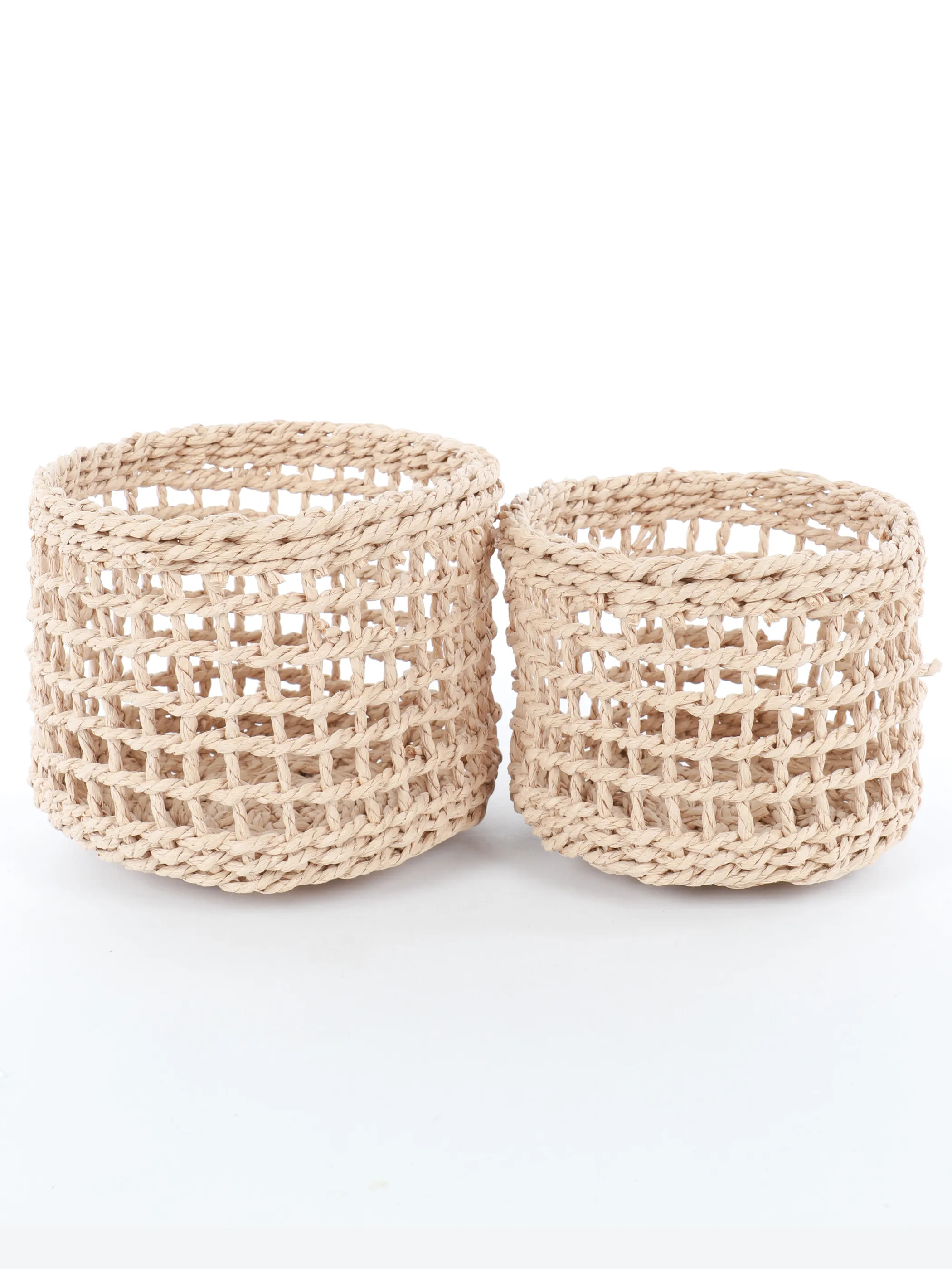 Naturkörbe im 2er Pack, 18x14cm und 16x12cm