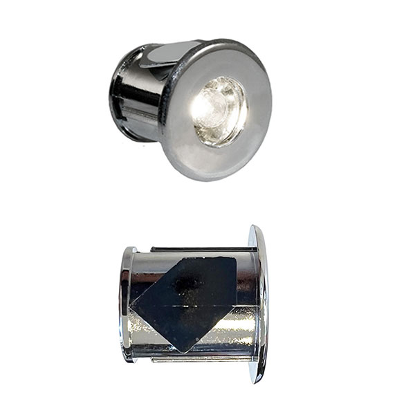 Mini Spot LED Campio Chromé 18mm encastrable