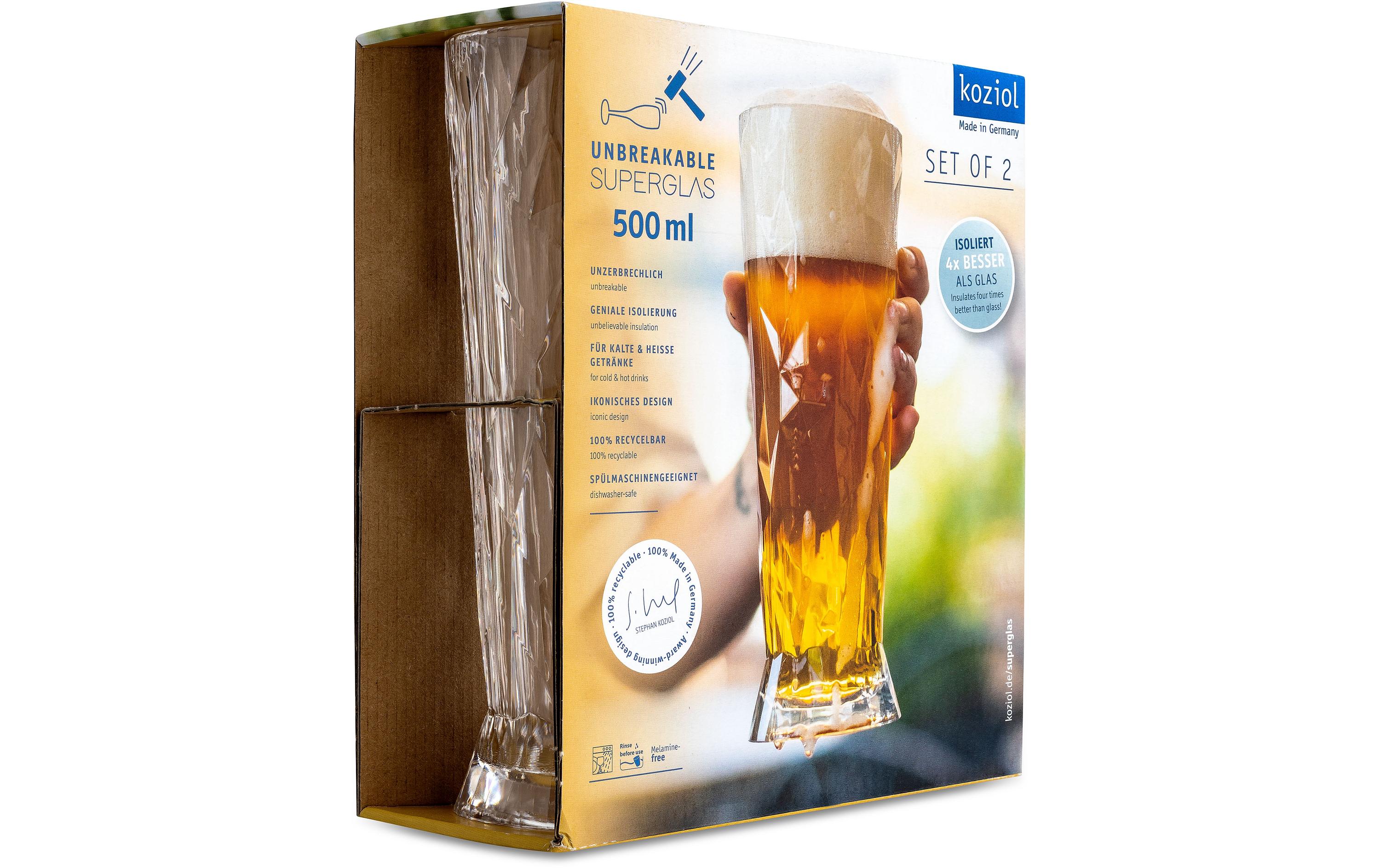 Bierglas Superglas Club No. 11, 500 ml, 2 Stück,Club No. 11 Gläser Set für Bier