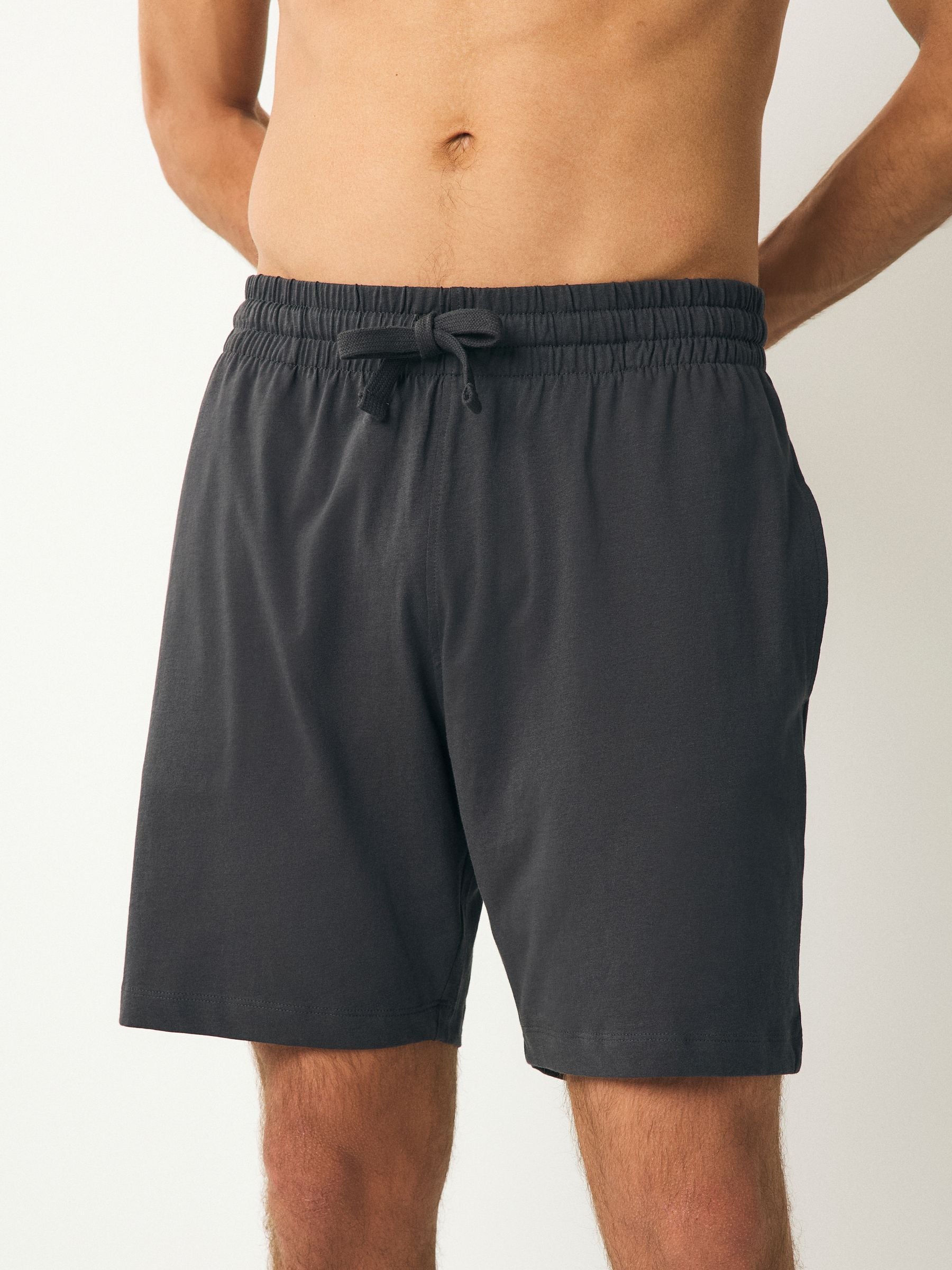 Marineblauw/grijs - Set van 3 jersey pyjamashorts