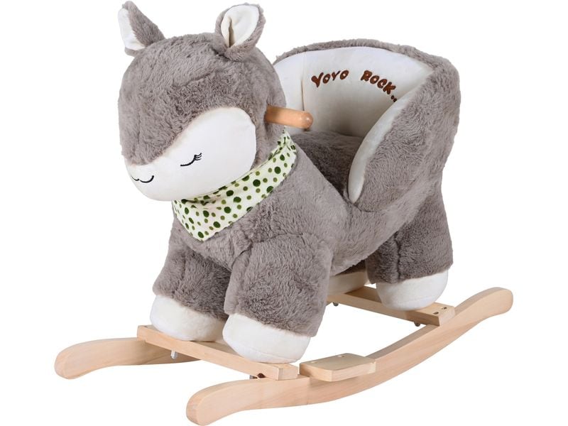 Knorrtoys Schaukeltier Reh Beige/Braun Robustes Schaukelspielzeug