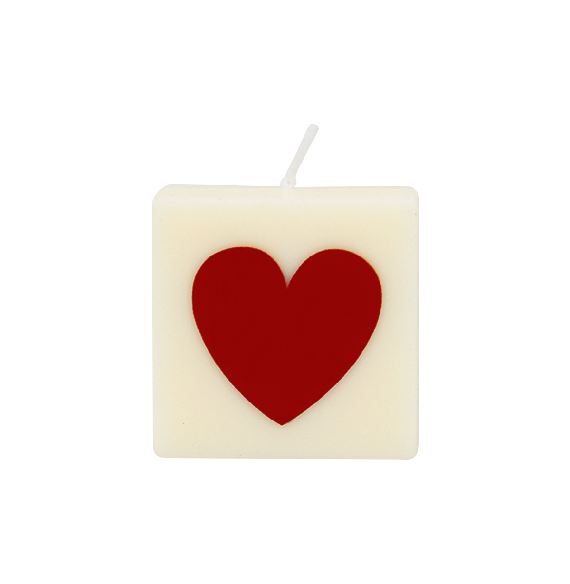 Bougie coeur rouge The Gift Label