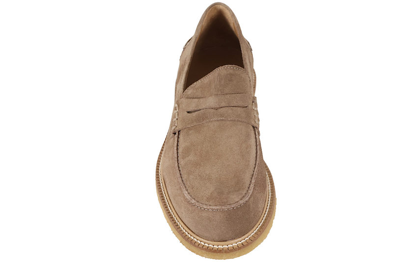 ANGULUS PENNY DESERT LOAFERS I SANDFARVET SKIND