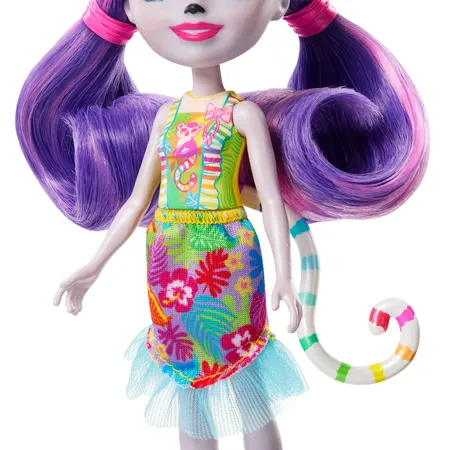 Mattel Enchantimals Sunshine Beach Lorinda Lemur Familie